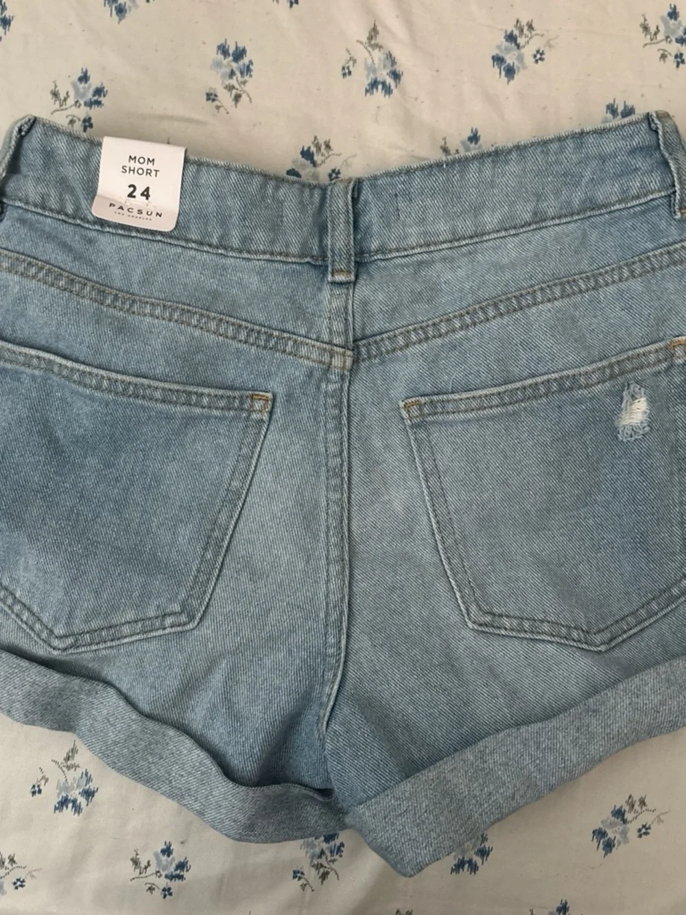 PacSun- distressed denim shorts